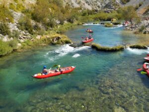 Zadar: River Zrmanja Guided Kayak Safari & Waterfalls - Route overview: Kaštel Žegarski to Muškovci, with Visoki buk in the mix